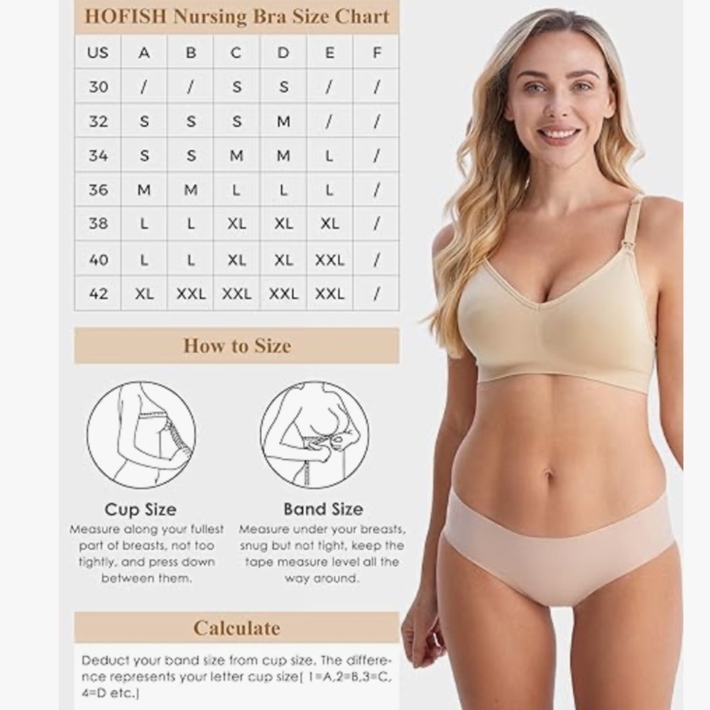 Hofish nursing bra size XL